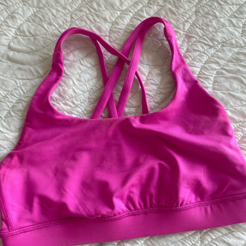 Sonic pink Lululemon sports bra